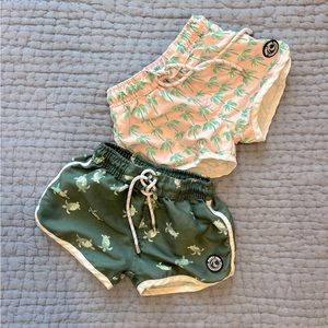 2 pairs Binky Bro swim shorts